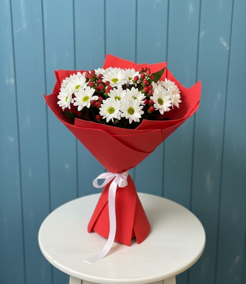 Букет цветов из: Хризантемы в Новозаведенном