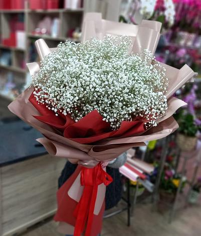 Букет цветов из: Гипсофила в Новозаведенном