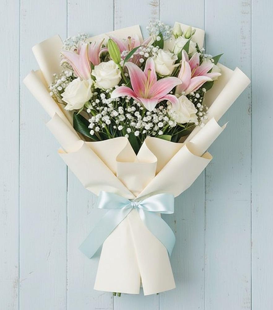Букет цветов из: Лилии в Новозаведенном