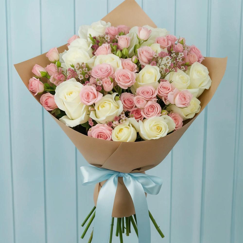 Букет цветов из: Розы в Новозаведенном