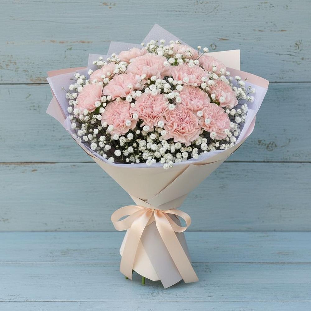 Букет цветов из: Гвоздики в Новозаведенном