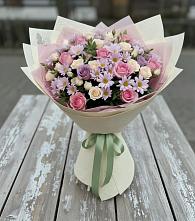 Букет цветов из:  Розы и Хризантемы в Новозаведенном