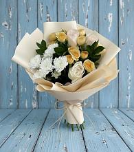 Букет цветов из:  Розы и Хризантемы в Новозаведенном