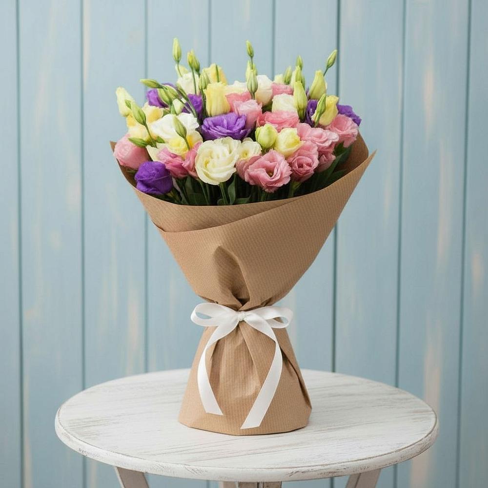 Букет цветов из: Лизиантусы в Новозаведенном