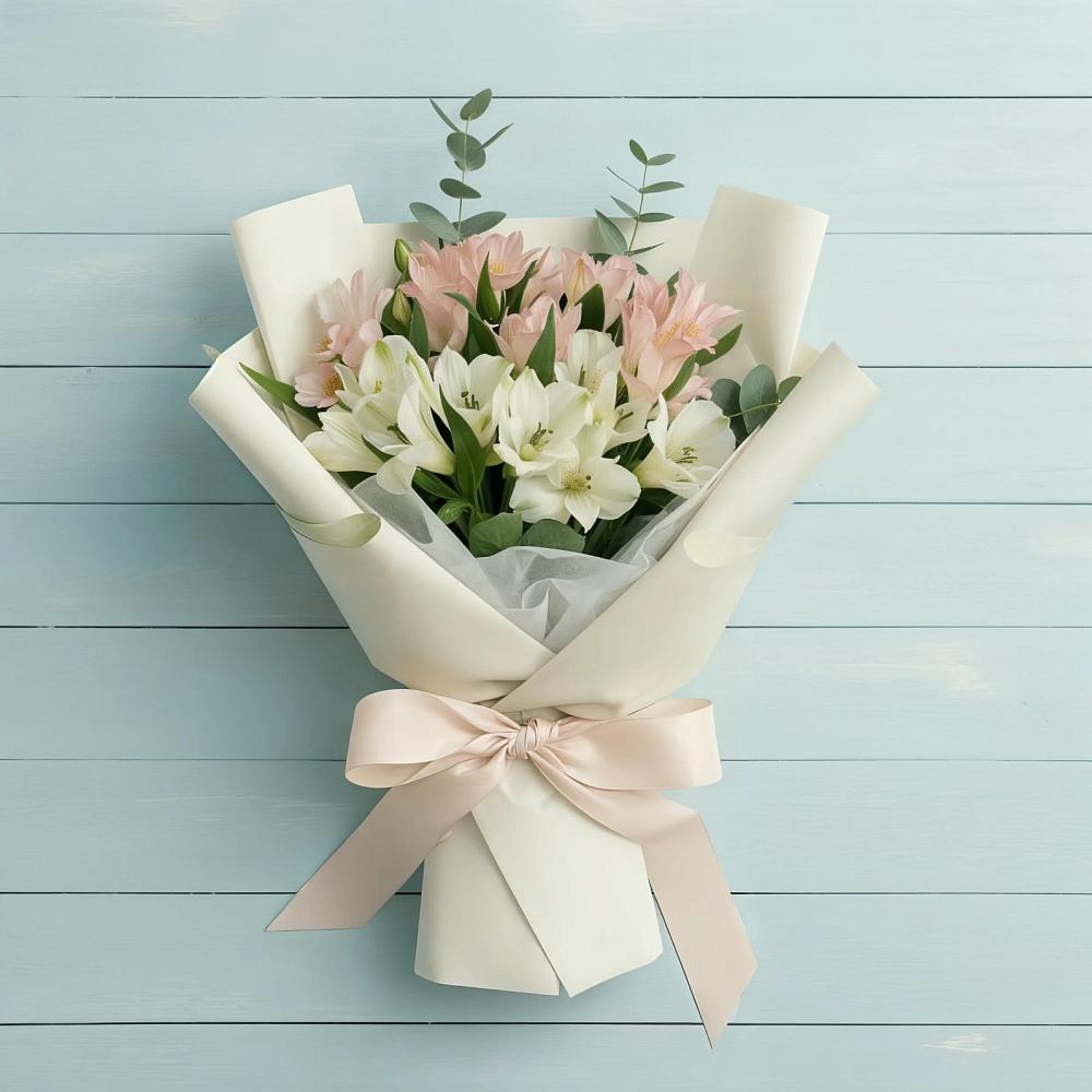 Букет цветов из: Альстромерии в Новозаведенном