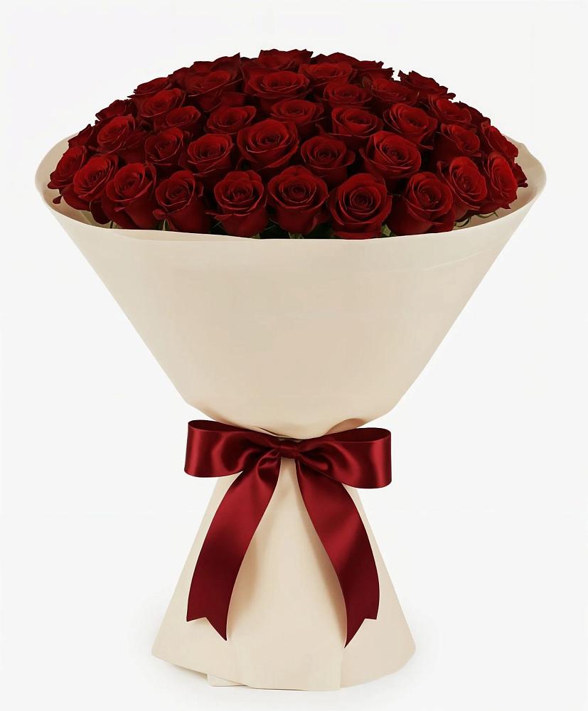 Букет 101 Бордовая роза Блэк Бакарра в Новозаведенном