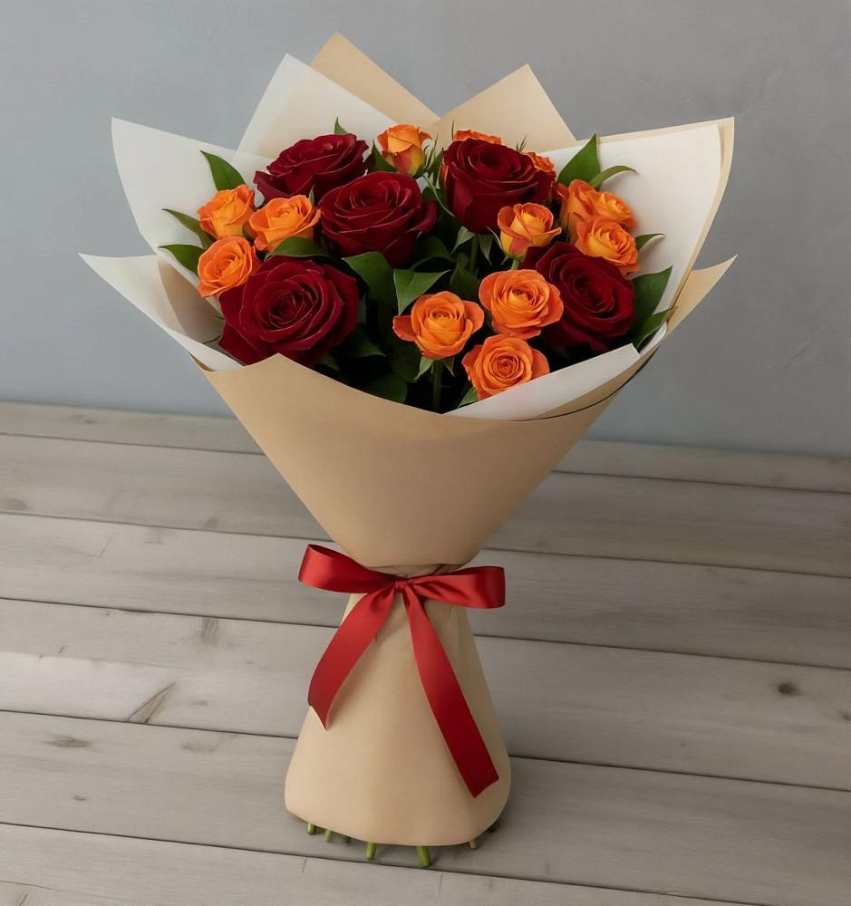 Букет Любовь и восторг в Новозаведенном